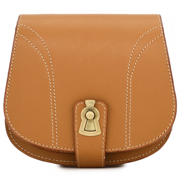 Кожаная сумка ручной работы "Джульетта-нью" (горчица). фото 1