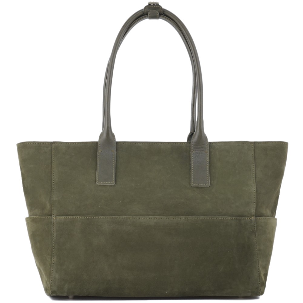 Кожаная женская сумка "Калипсо" (хаки)