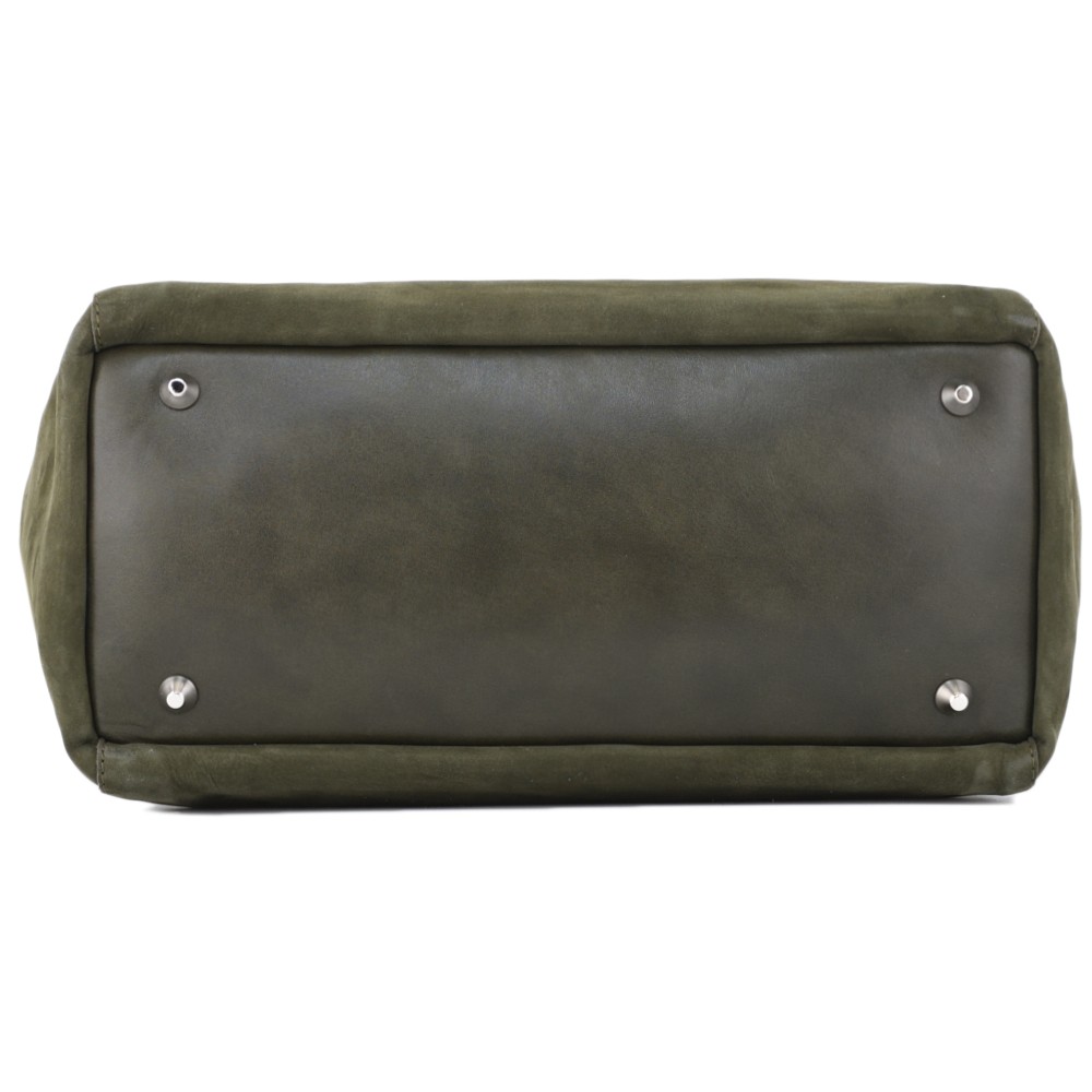 Кожаная женская сумка "Калипсо" (хаки)