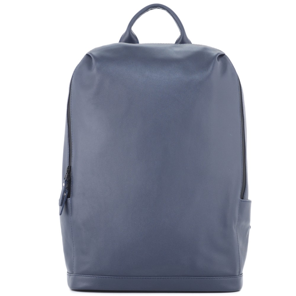 Кожаный рюкзак "Молибден" (синий)