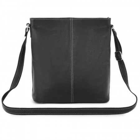 Женская кожаная сумка "Долорес" (черный)