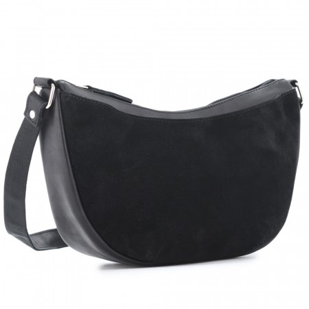 Женская кожаная сумка "Ладога" (черная)