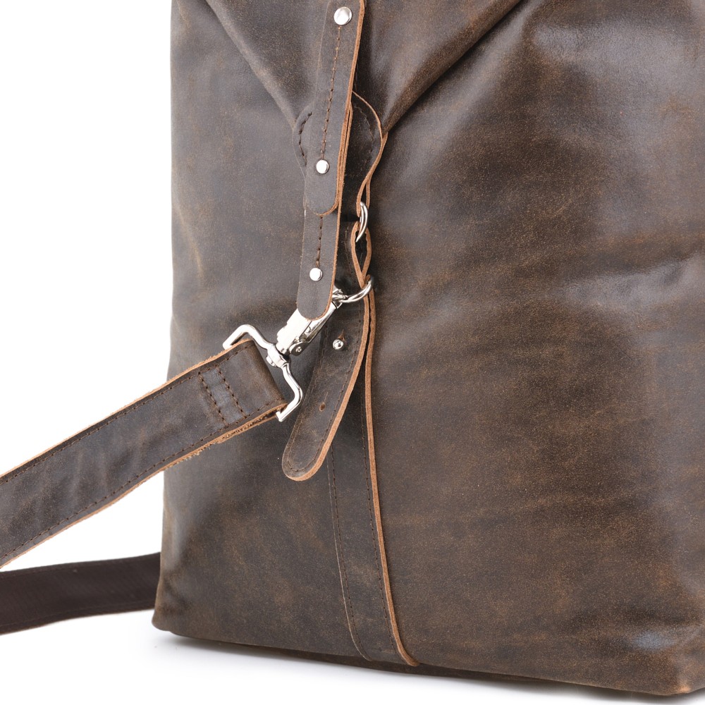 Кожаная дорожно-спортивная сумка "Англия БИГ" (коричневая наппа)