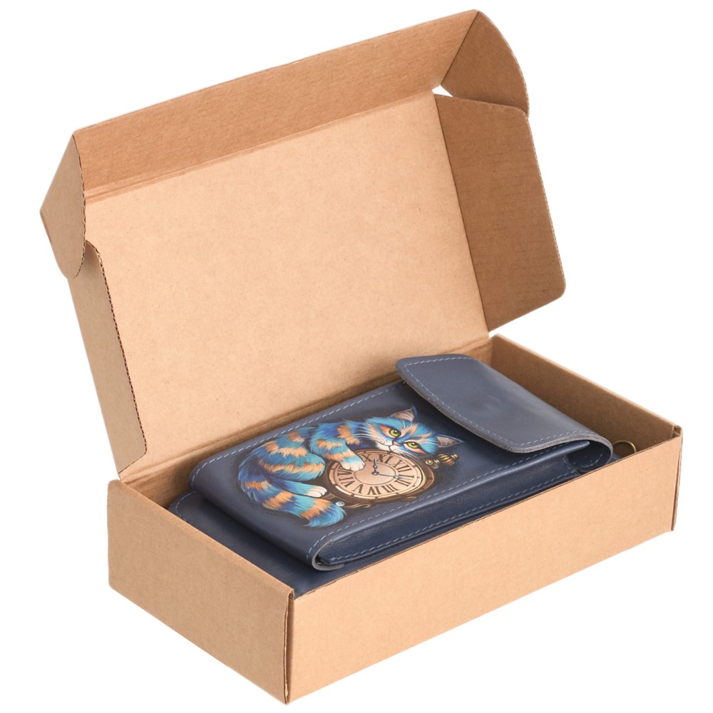 Кожаная косметичка "Лорен" (хаки)