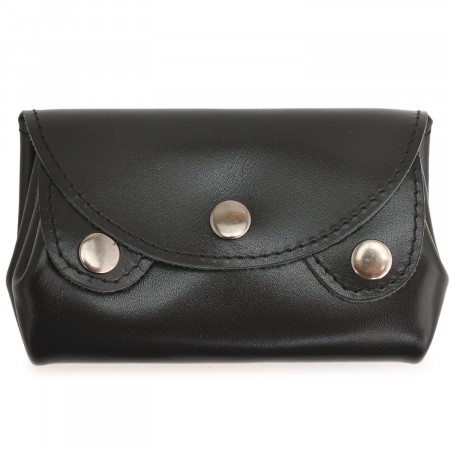  Кожаный кошелек "Фрогги" (черный)
