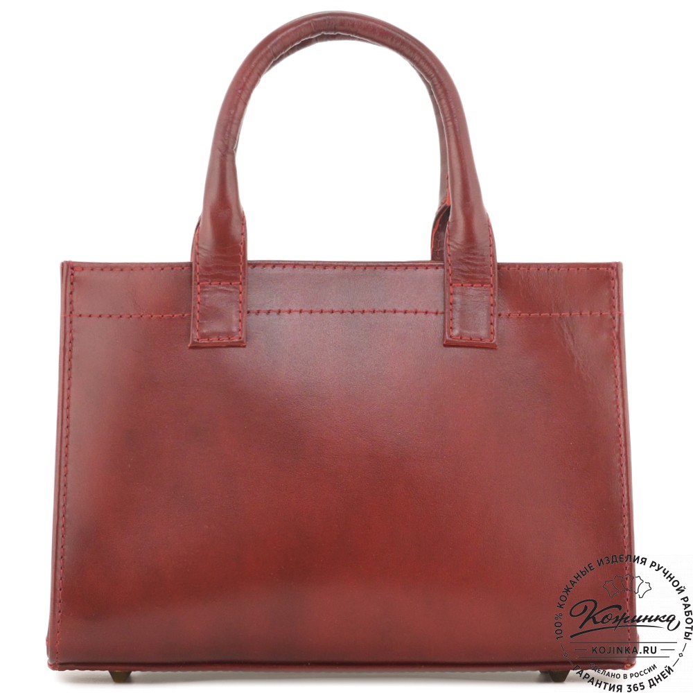 Женская кожаная сумка "Анабель" (вишня)