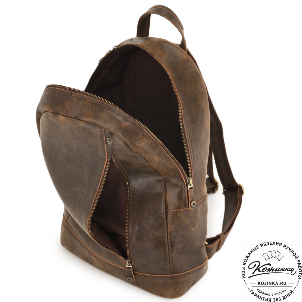 Кожаный рюкзак "Дрезден" (коричневая наппа)