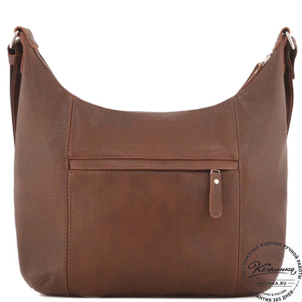 Женская кожаная сумка "Сабрина" (фактура коричневая)