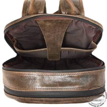 Мужской кожаный рюкзак "Джарвис" (коричневая наппа)