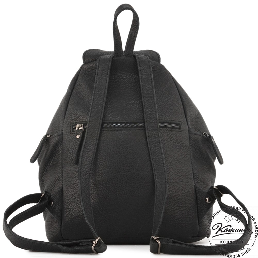 Женский кожаный рюкзак "Афродита" (фактура черный)