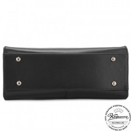Женская кожаная сумка "Анабель" (черная)