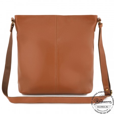 Женская кожаная сумка "Долорес" (рыжий)