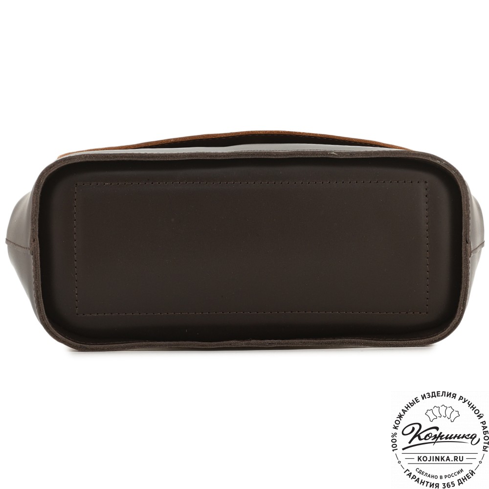 Женский кожаный рюкзак-трансформер "Севилья" (коричневый с рыжим) 