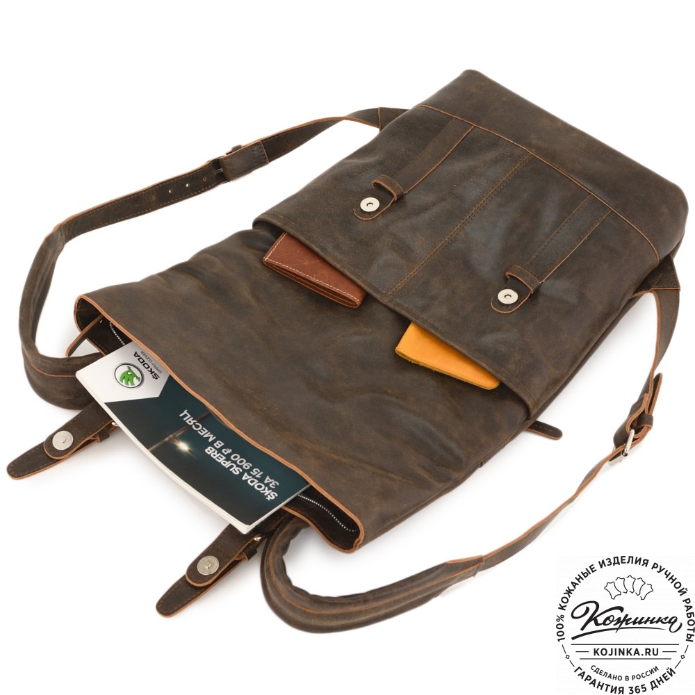 Кожаный рюкзак "Бэнжамин" (коричневая наппа)