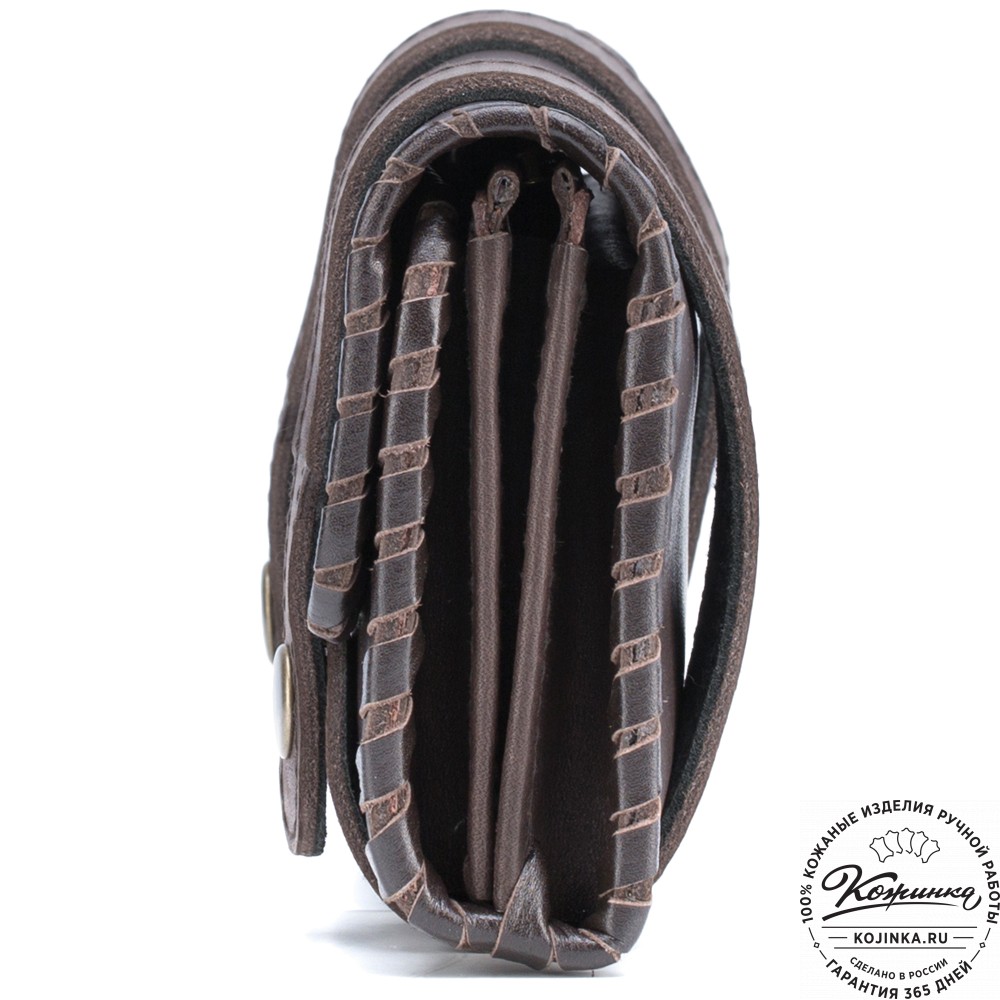 Кожаный клатч "Смит" (коричневый)