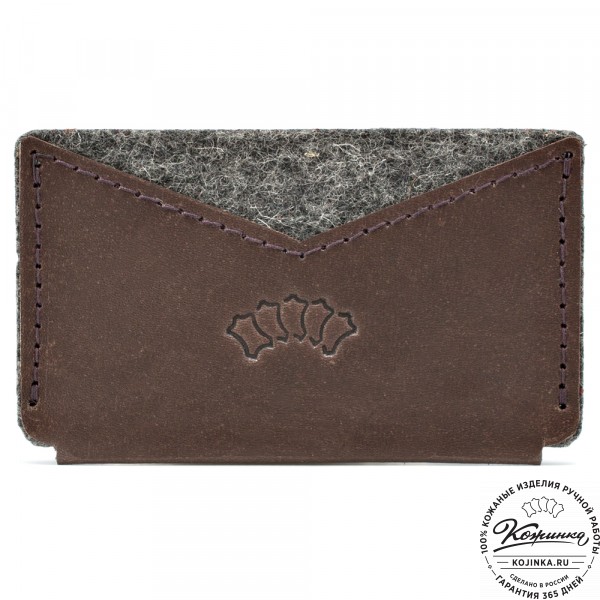 Держатель для пластиковых и банковских карт "Эрик" (коричневый) . фото 1