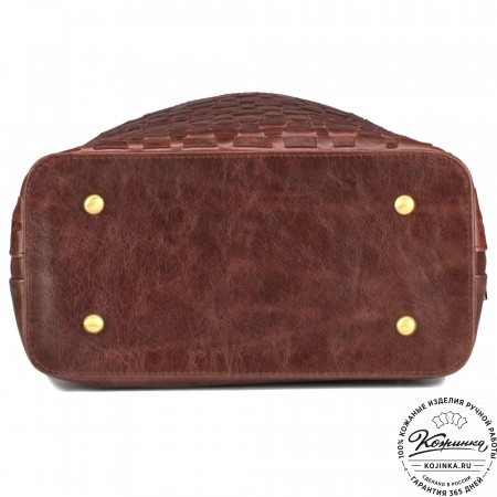 Женский кожаный рюкзак "Фелиция" (коричневый антик)