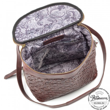 Женский кожаный рюкзак "Фелиция" (коричневый антик)