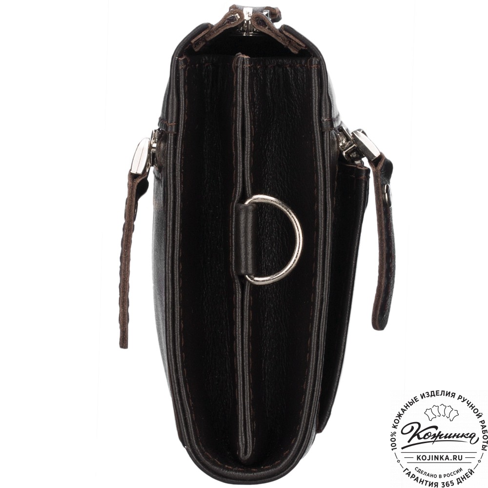 Кожаный клатч "Элвин" (коричневый) 