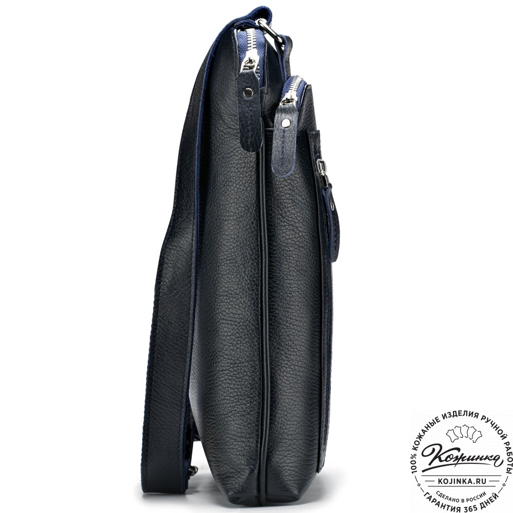 Кожаная сумка "Дороти" (синяя)