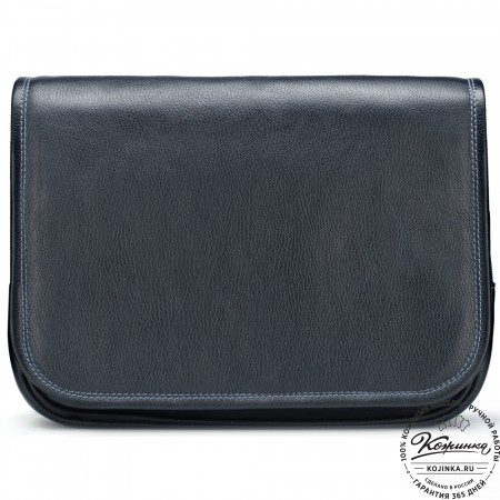 Кожаная сумка "Риана" (синяя)