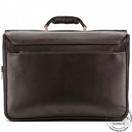 Кожаный портфель "Саймон" (тёмно-коричневый)