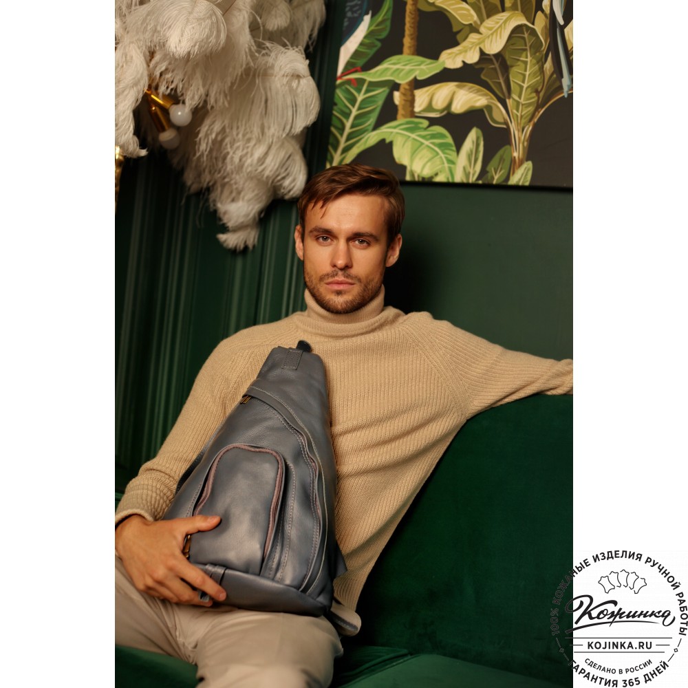 Кожаный рюкзак "Фобос" (орех)