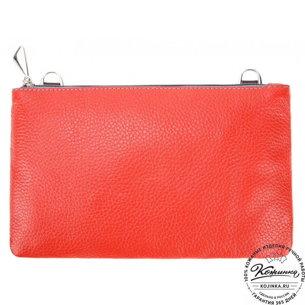 Женская кожаная сумка-рюкзак "Валентино" (красная)