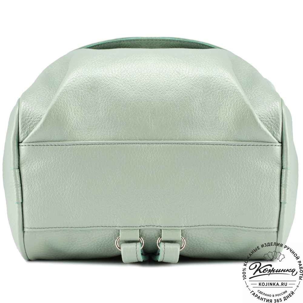 Кожаный рюкзак-сумка "Микки" (мятный)