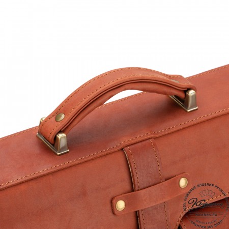 Кожаный портфель "Мирон" (рыжий)