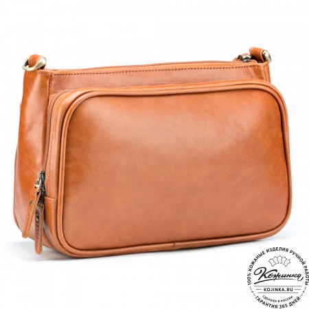 Женская кожаная сумка "Эмма" (рыжая)