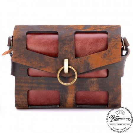 Женская кожаная сумка "Кортни" (старение)