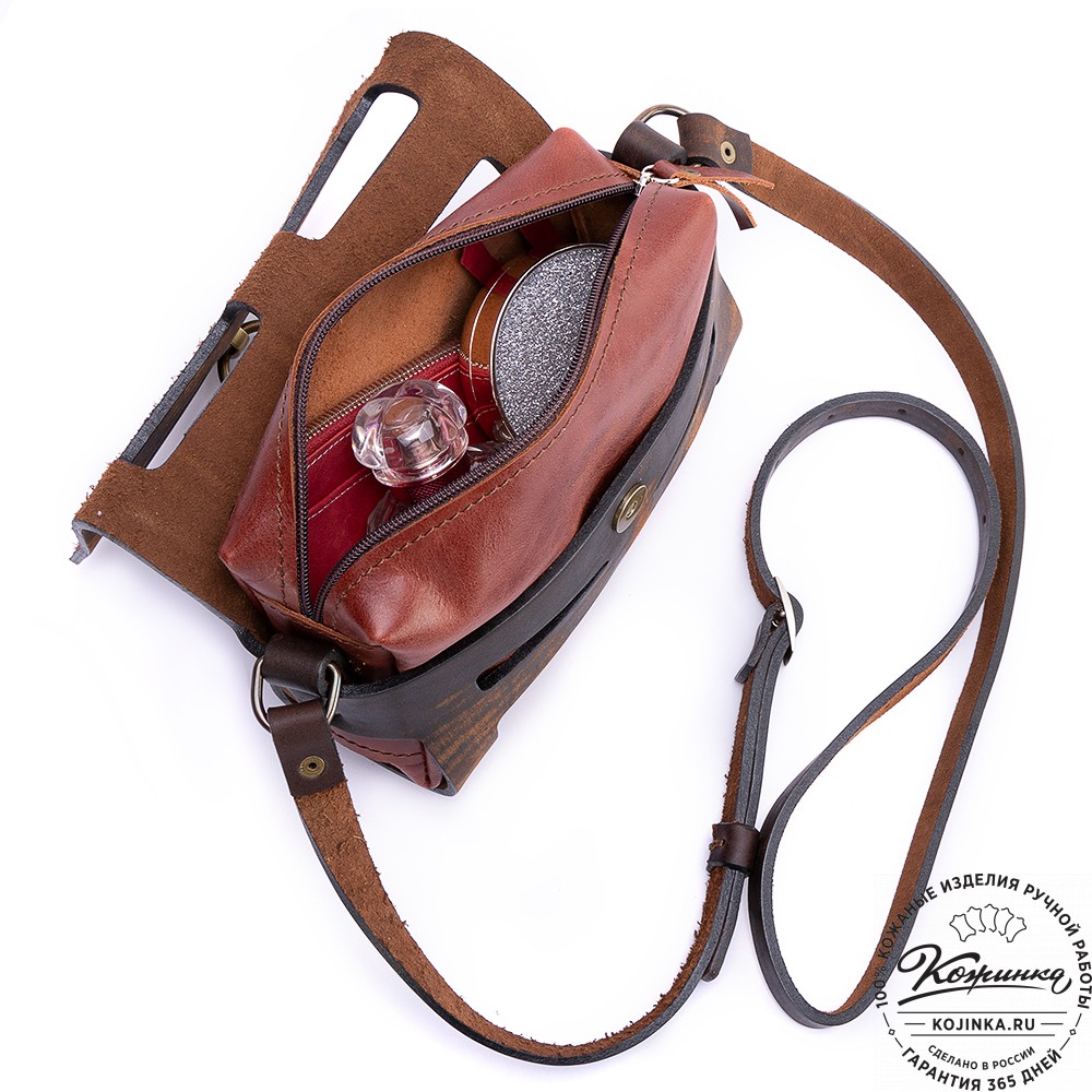 Женская кожаная сумка "Кортни" (старение)