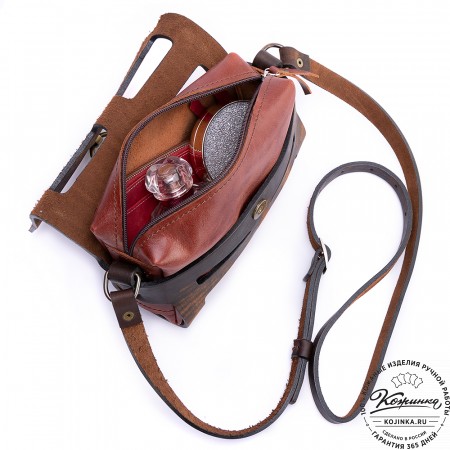 Женская кожаная сумка "Кортни" (старение)