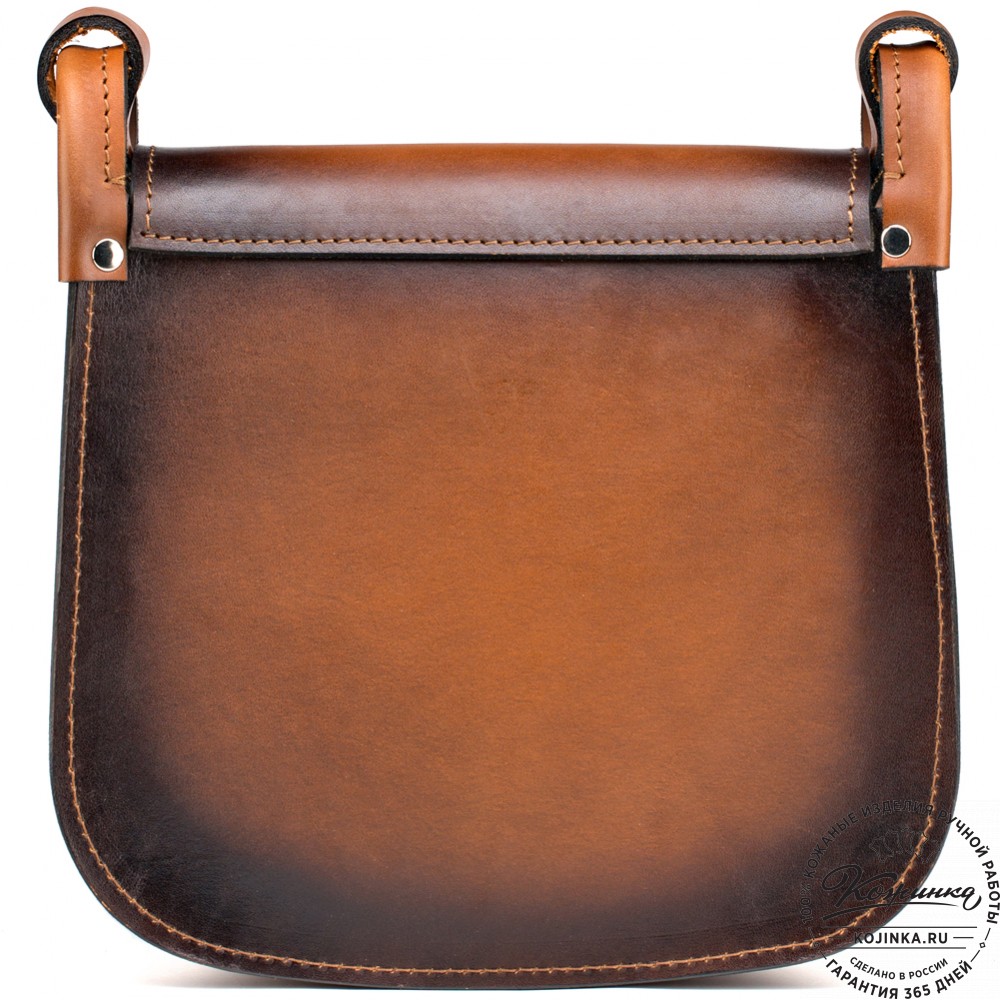 Женская кожаная сумка "Вестерн" (коричневая)