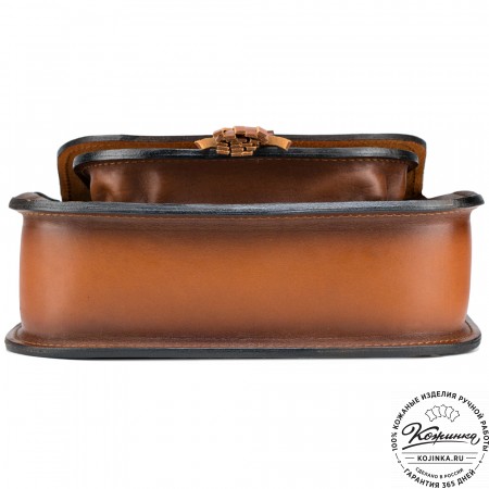 Женская кожаная сумка "Вестерн" (коричневая)