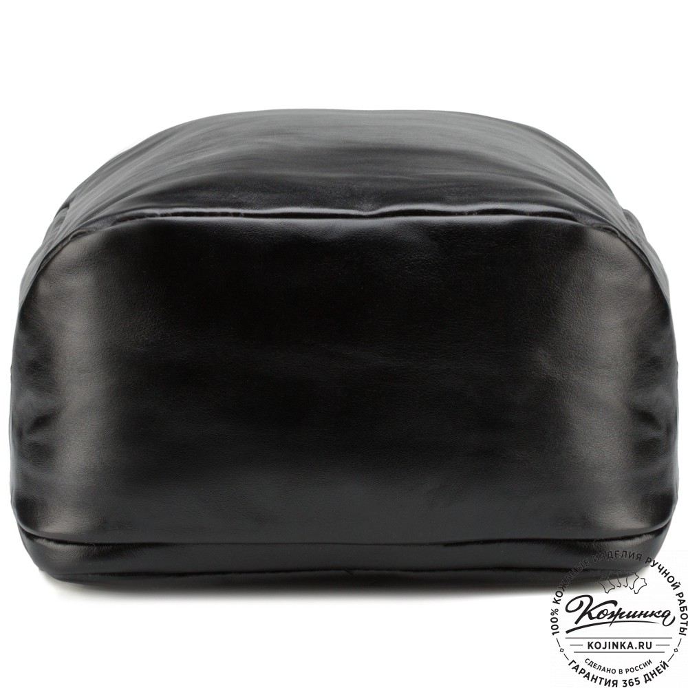 Кожаный рюкзак "Посейдон" (чёрный)