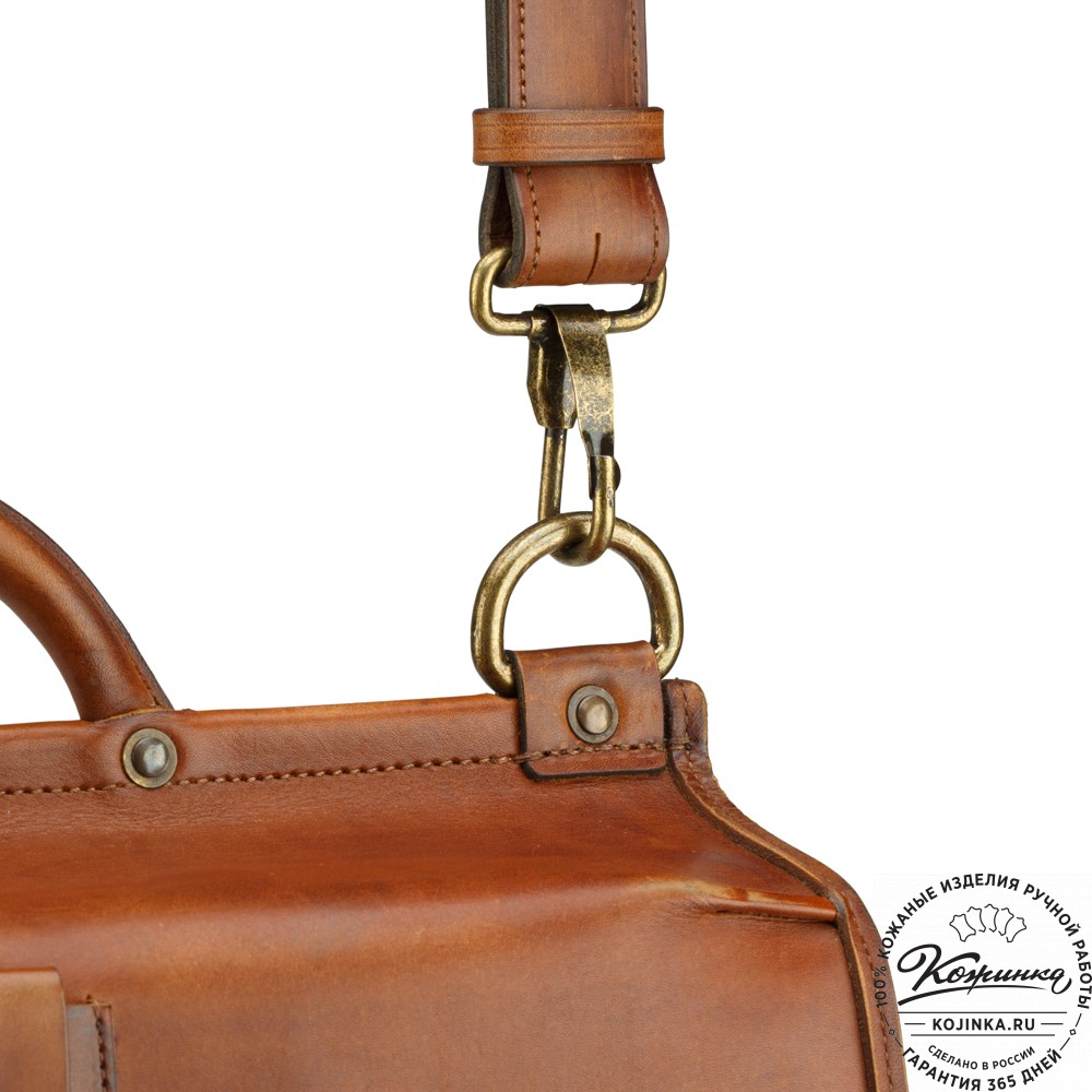 Кожаный портфель "Крокер" (коричневый)