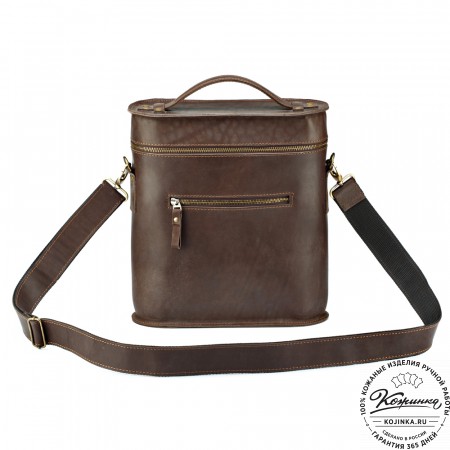 Кожаная сумка "Тимати" (коричневая)