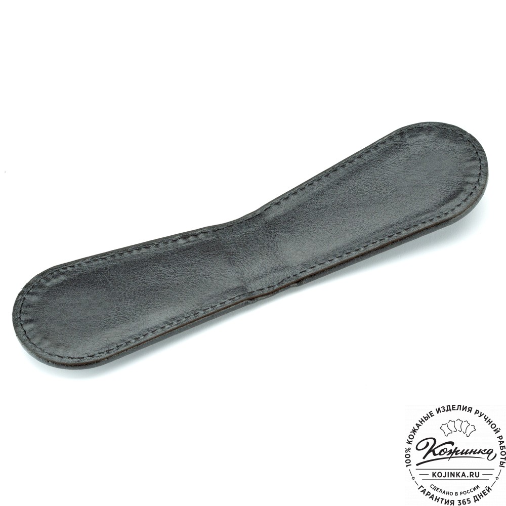 Кожаный зажим для денег "Бонн" (чёрный)