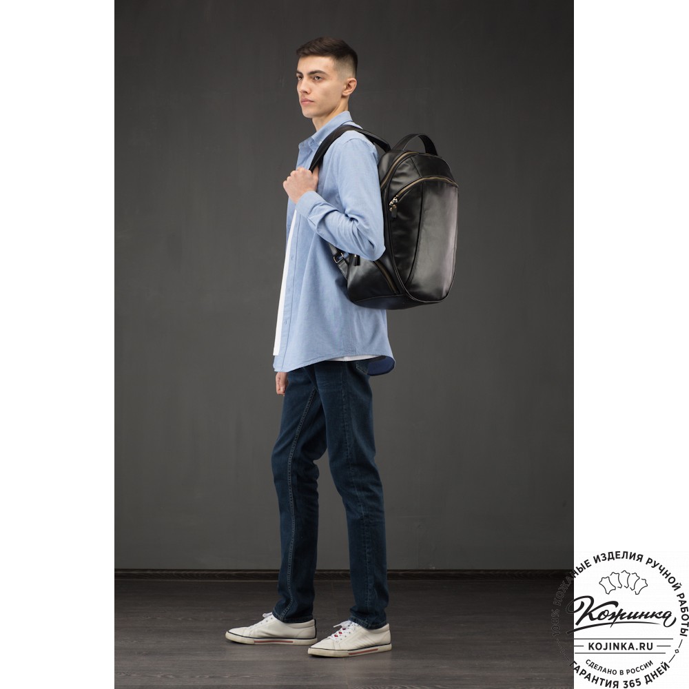 Кожаный рюкзак "Ланселот" (коричневая наппа)