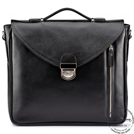 Кожаный портфель "Аскольд" (черный)