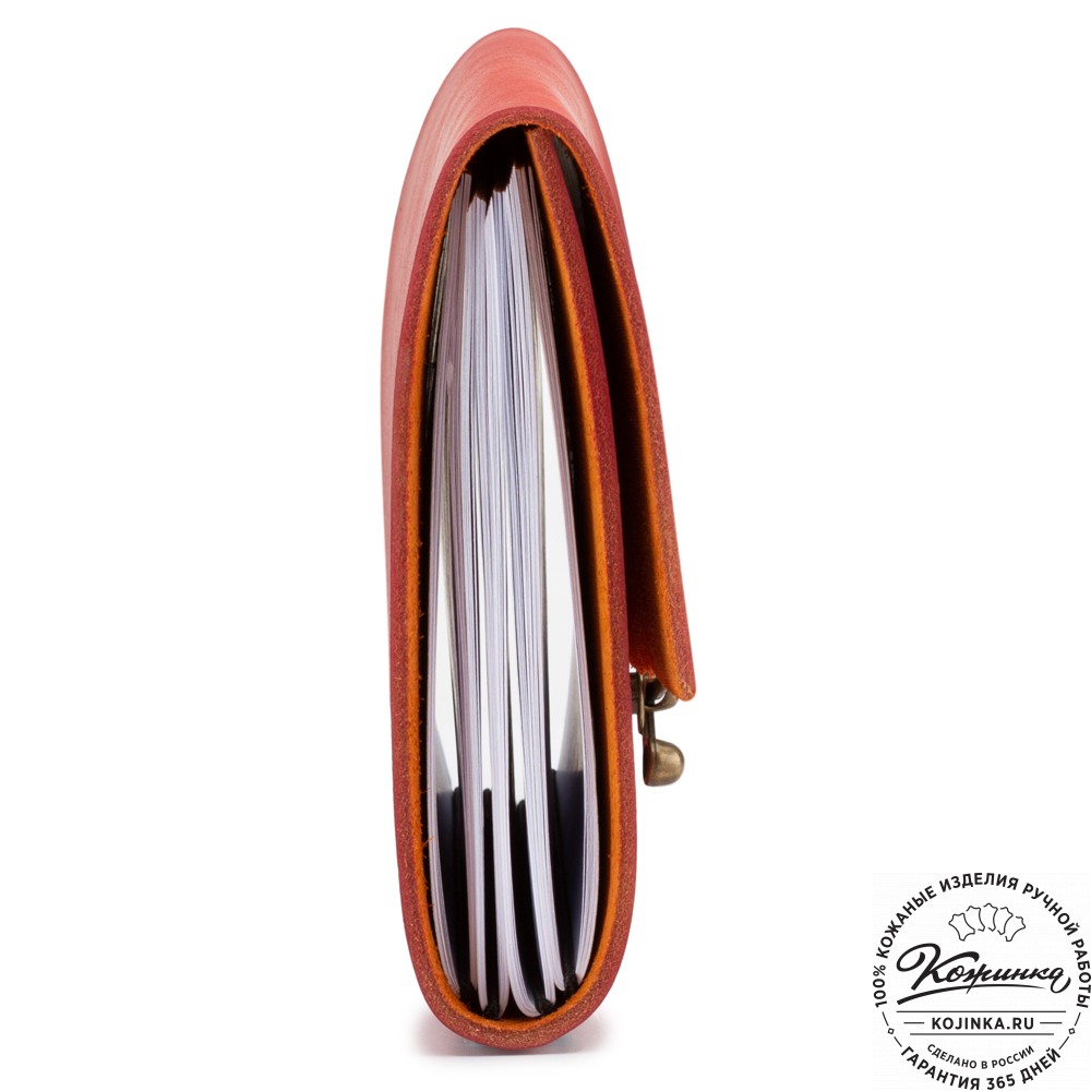 Кожаный ежедневник  "Квентин" (красный)