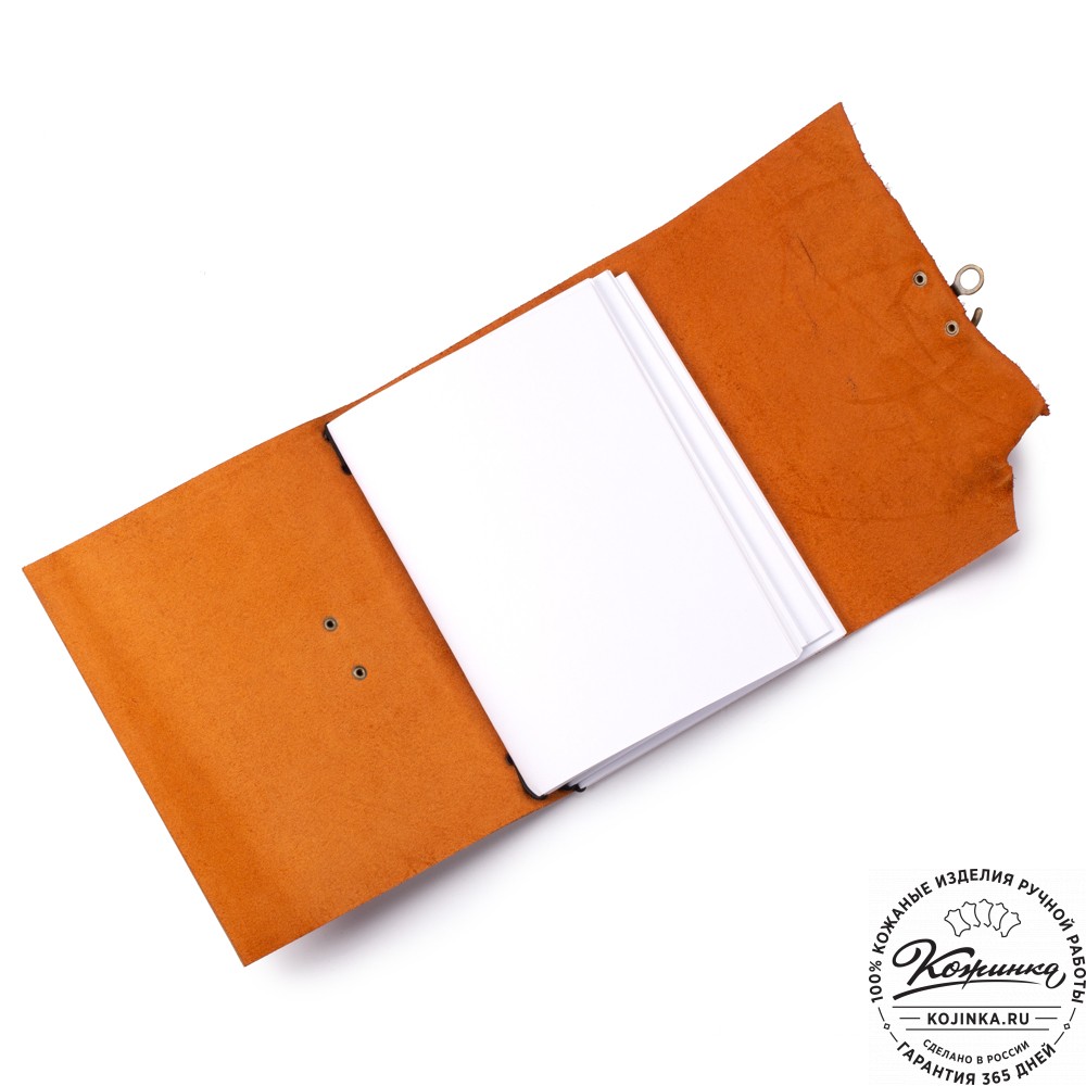 Кожаный ежедневник  "Квентин" (красный)