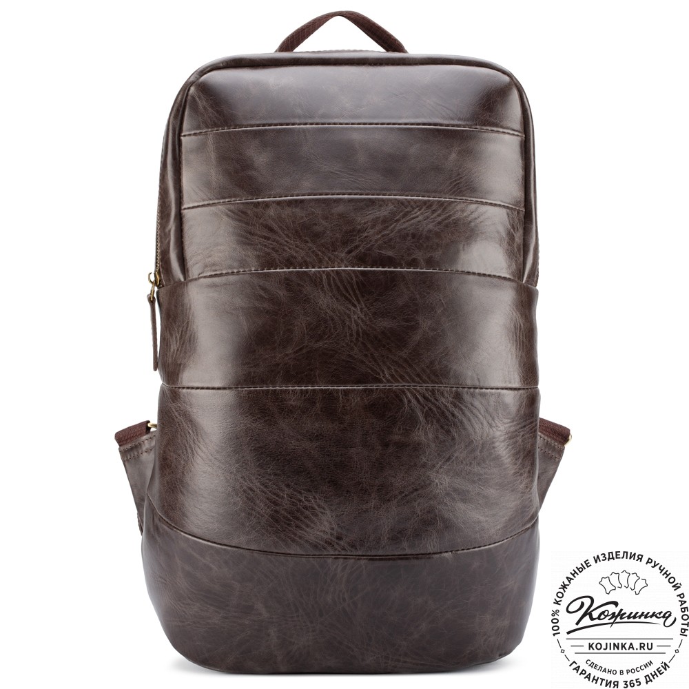 Кожаный рюкзак "Беверли" (тёмно-коричневый антик)