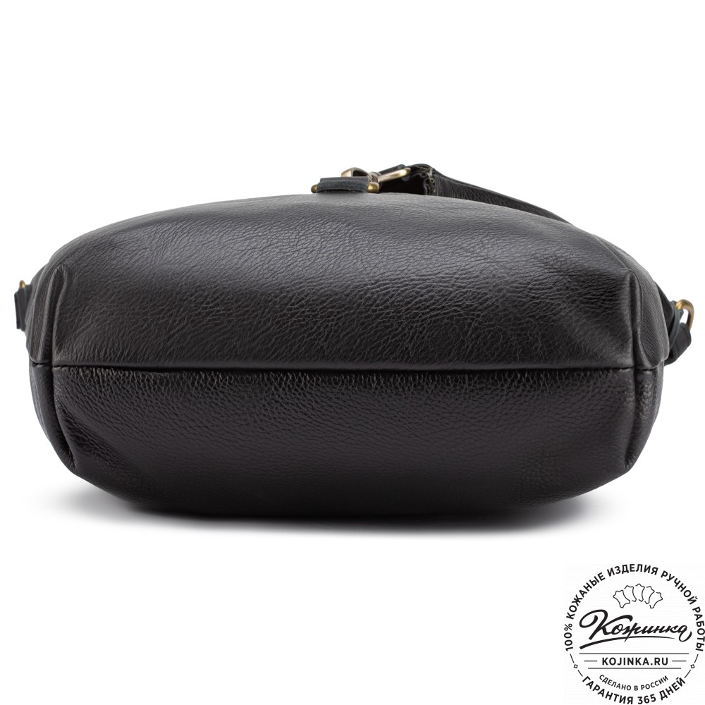 Кожаная сумка "Верона" (чёрная)