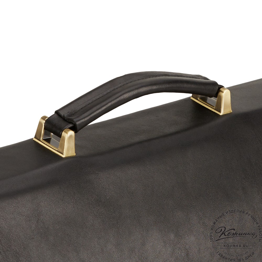 Кожаный портфель "Даниэль" (чёрный)