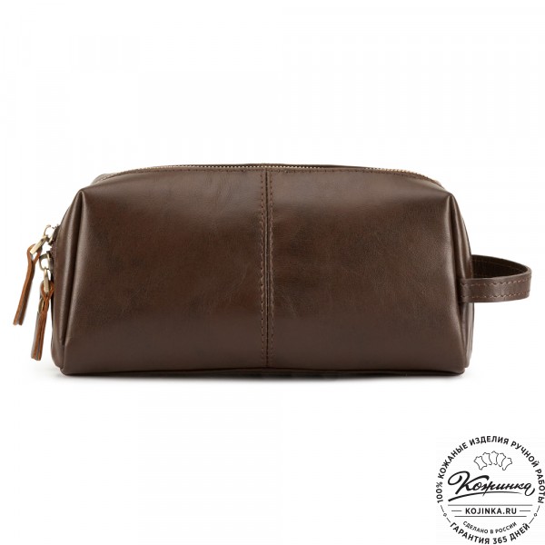 Кожаный несессер "Гремлин" (коричневый). фото 1