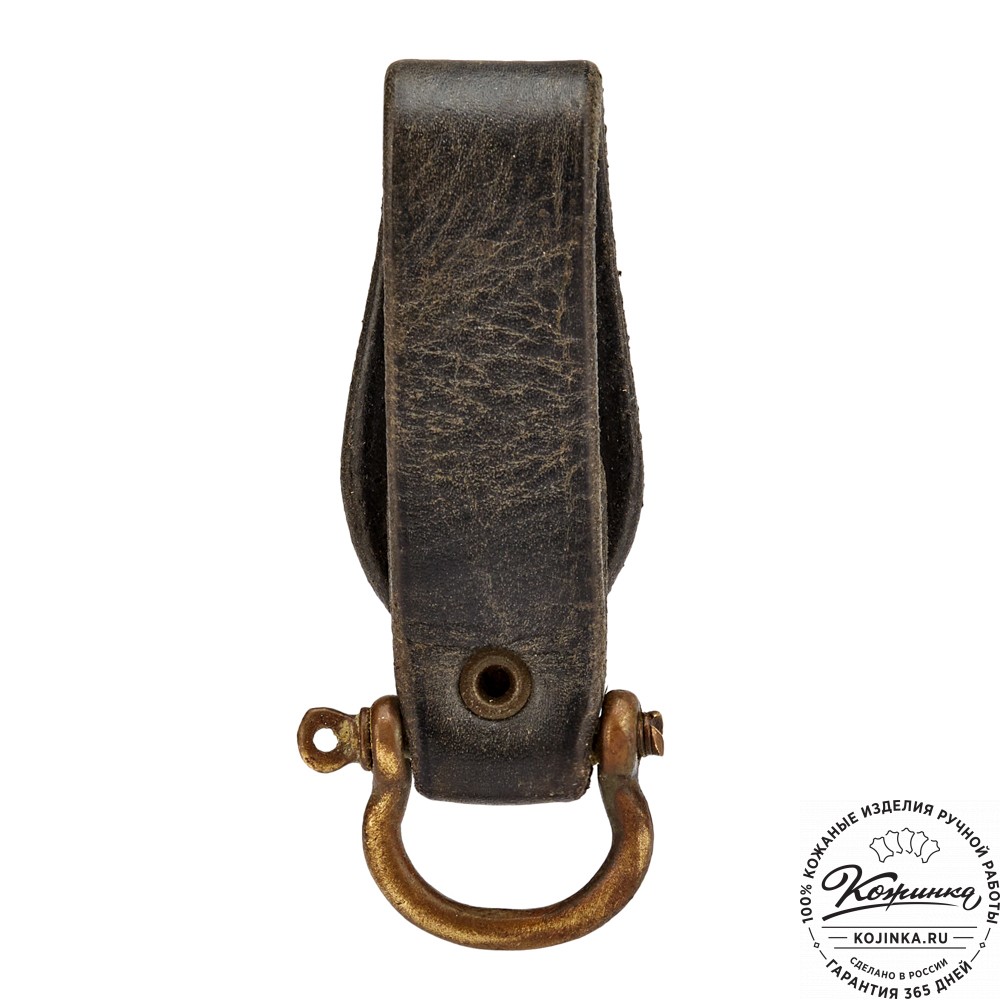 Кожаный подвес для ремня (чёрный)