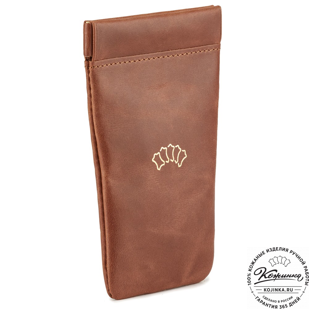 Кожаная ключница "Бельгия" (коричневая)